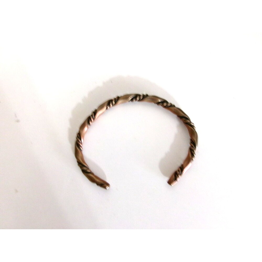 Solid Copper Chunky Twist Cuff Bracelet